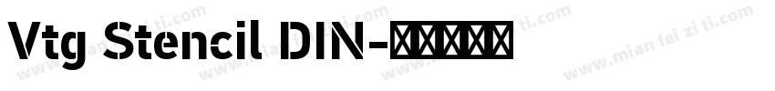 Vtg Stencil DIN字体转换